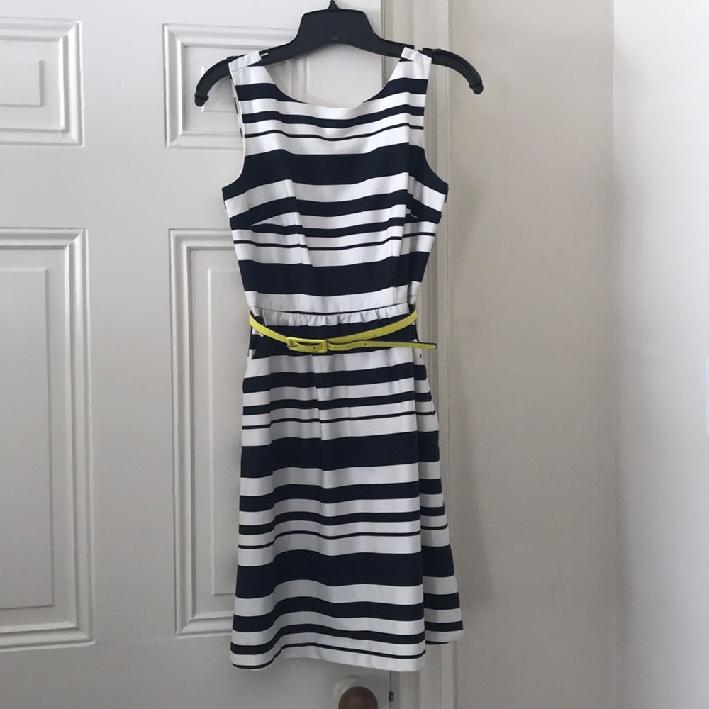Blue striped The Limited dress (free belt incl.)
